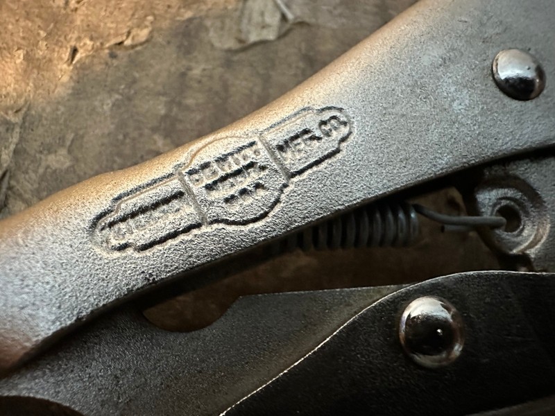 PETERSEN DeWITT 9R WELDERS VISE GRIP LOCKING PLIERS USA ** NICE ** gallery