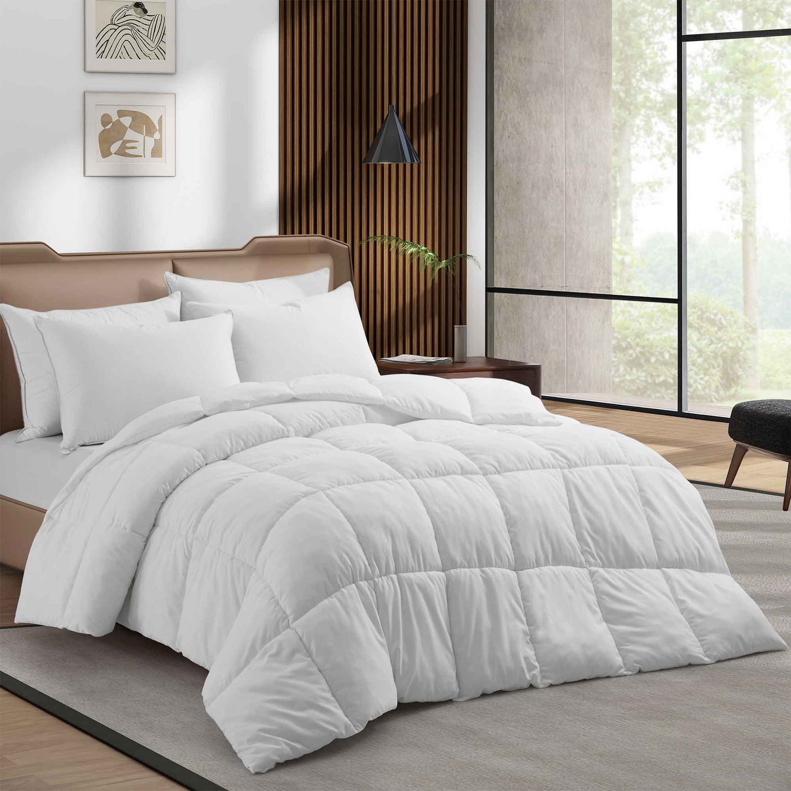 HOTEL Basic Solid Down Alternative Duvet Insert Lightweight Hot Sleepers gallery