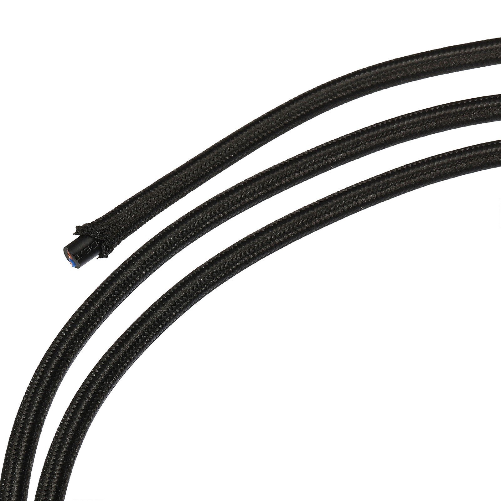 Twisted Cloth Covered Wire 2 Core 18AWG 10m/32.8ft,Electrical Cable,Black gallery