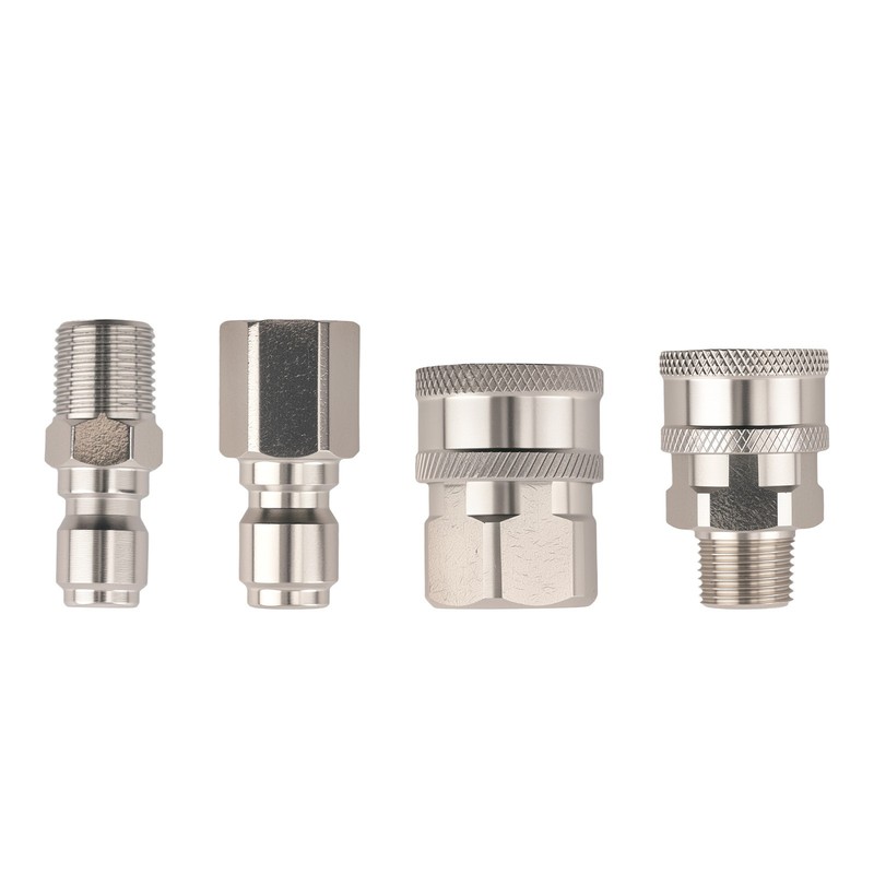 3/8" NPT Quick Connect Adapter Kit Pressure Washer Coupler Stainless Steel gallery