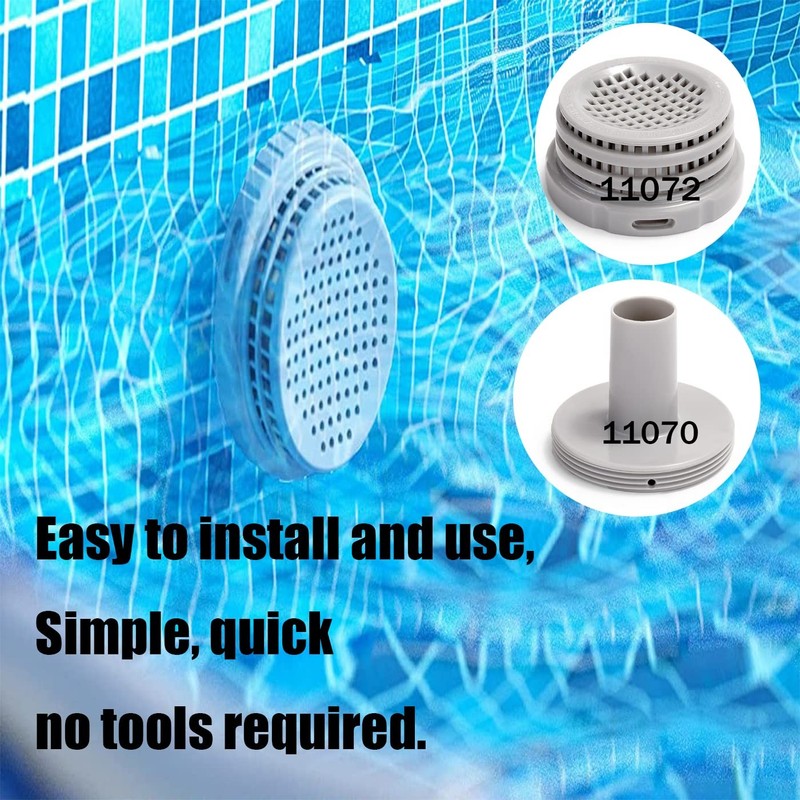 Strainer Connector for Intex Pool Outlet Ports 11/4" Fitting 2 Pack gallery