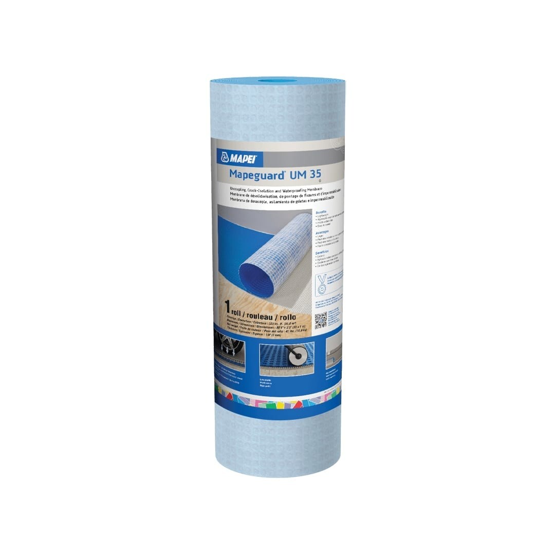 Mapei Mapeguard UM 35 Uncoupling Waterproofing Floor Membrane 323 Sq Ft Roll gallery