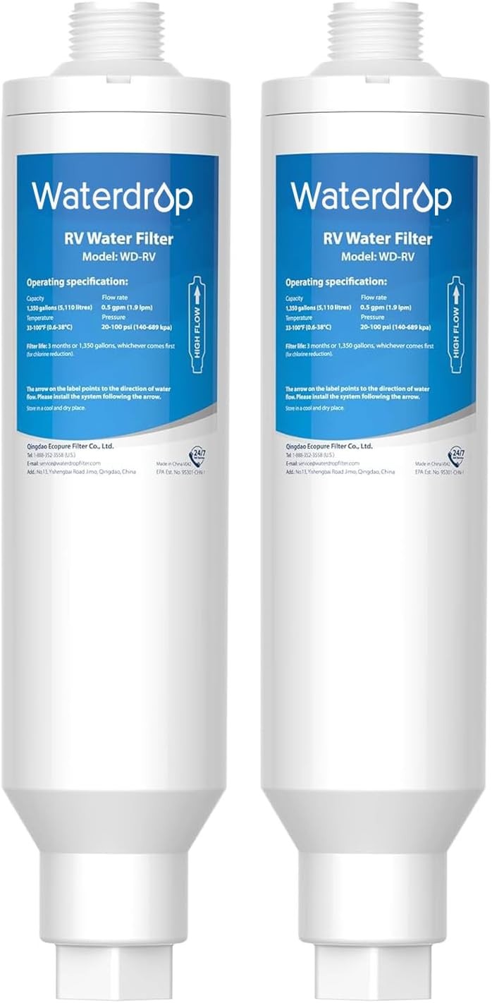 Waterdrop RV/Marine Water Filter, Camper Water Filter, NSF Certified, Garden Hos gallery