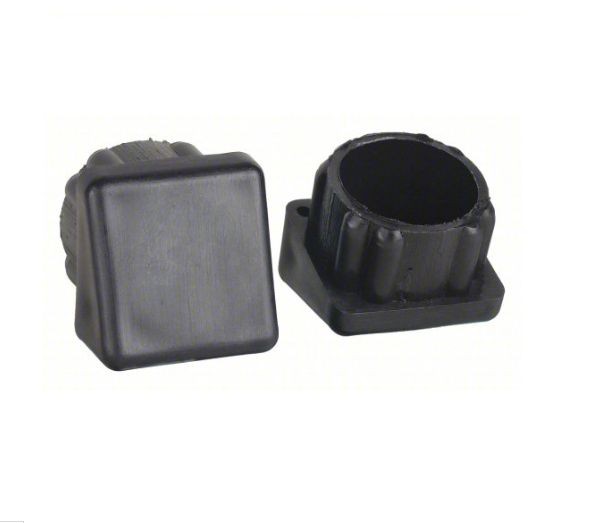 Furniture Protective Leg Tips: Plastic Round Black, 7/8" Overall Dia Angled-24PK gallery