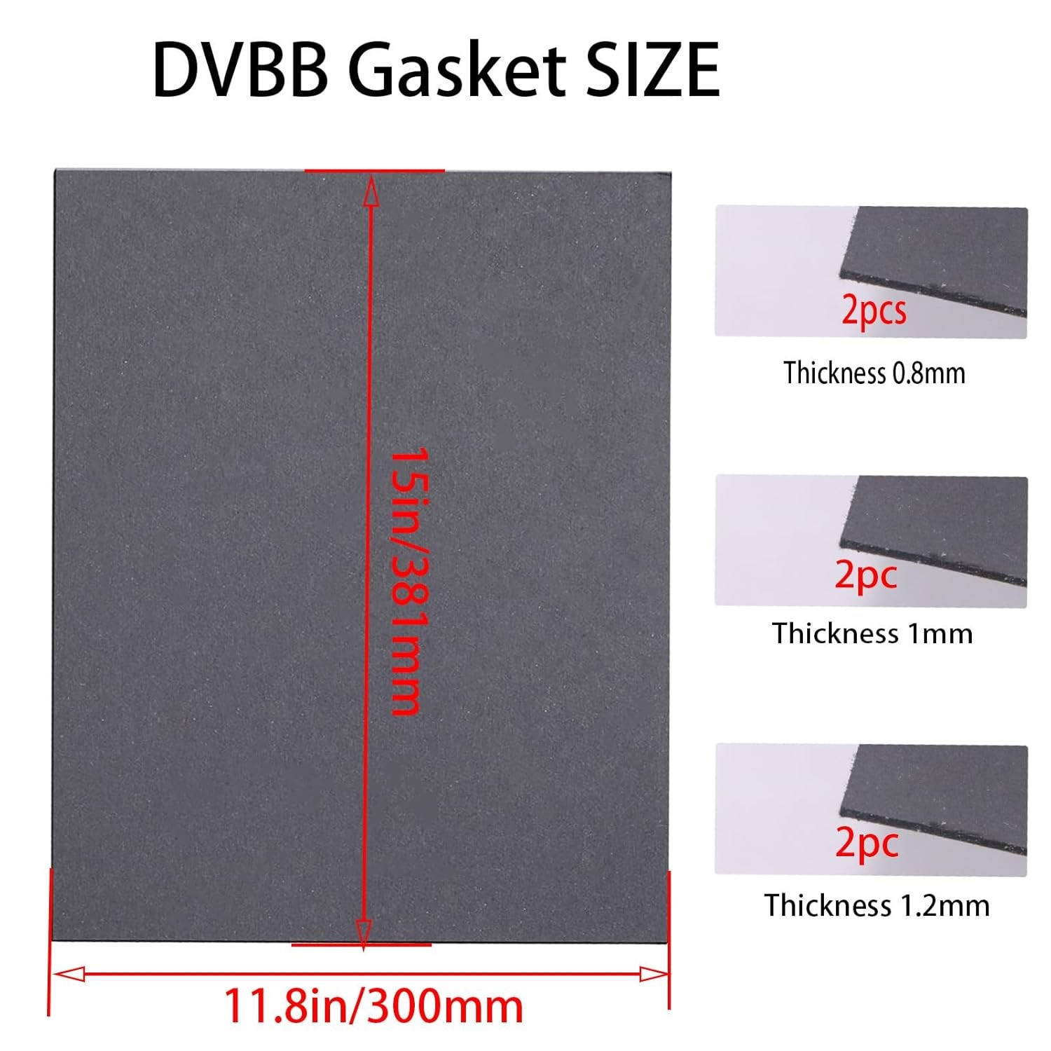 DVBB Gaskets Material Non Asbestos Materials-15 x11.8 in Temperature Gasket... gallery