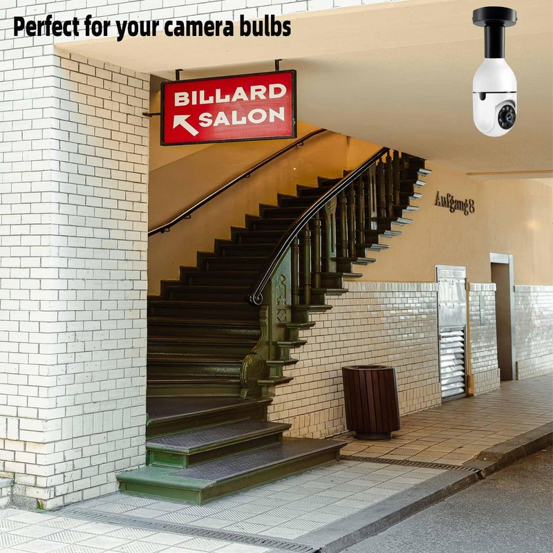 15ft Black Light Socket Cord E26/E27 Table Lamp Base with On/Off Switch - 2 Pcs gallery