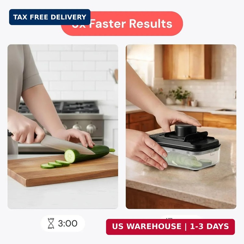 Fullstar Essential Vegetable Chopper & Mandoline Slicer - Space-Saving 2-in-1 - gallery