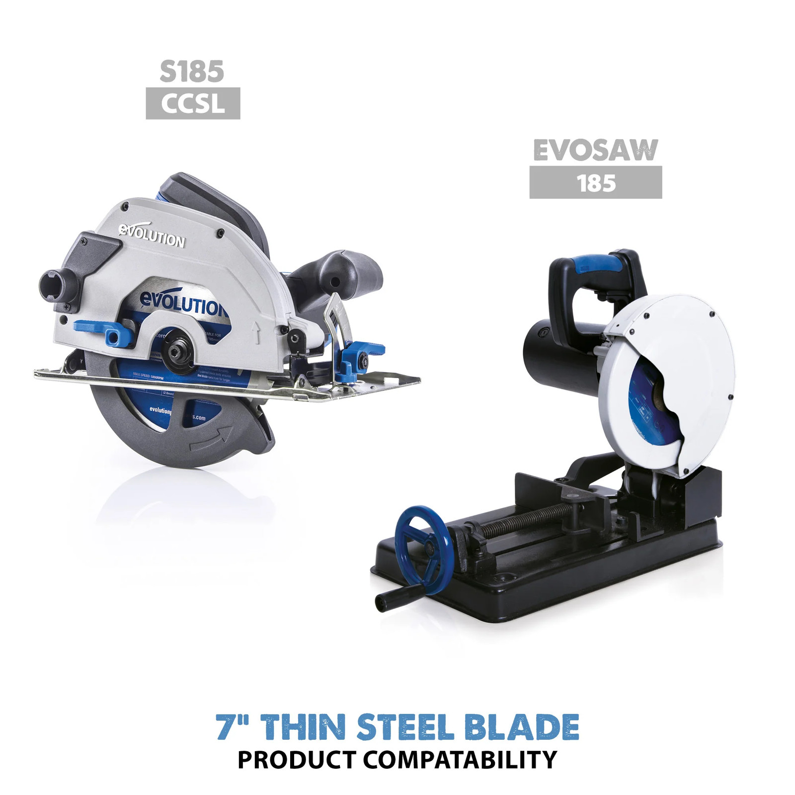 Evolution 180BLADETS Thin Steel & Ferrous Metal Saw Blade, 7 Inch x 68-Tooth gallery