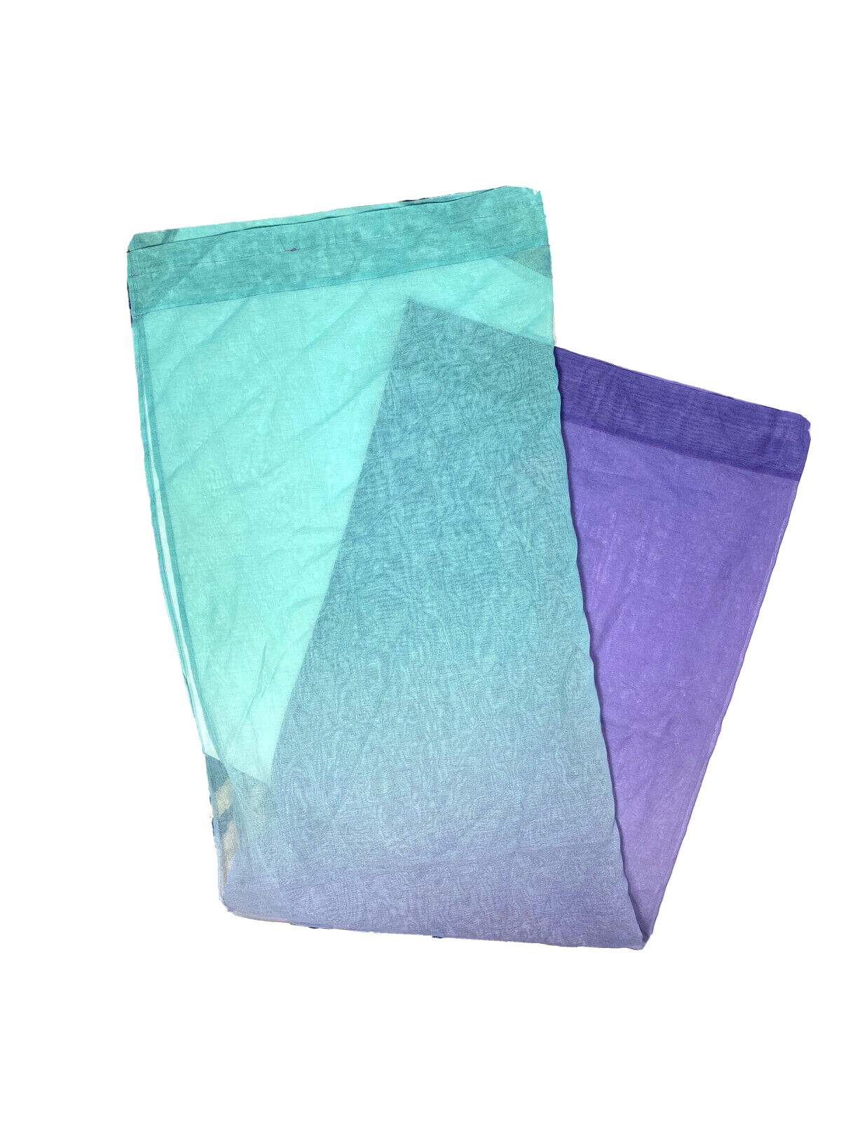 Set 4 Bright Ombre Curtains Panels Drapes Sheer Purple Turquoise Long Colorful gallery
