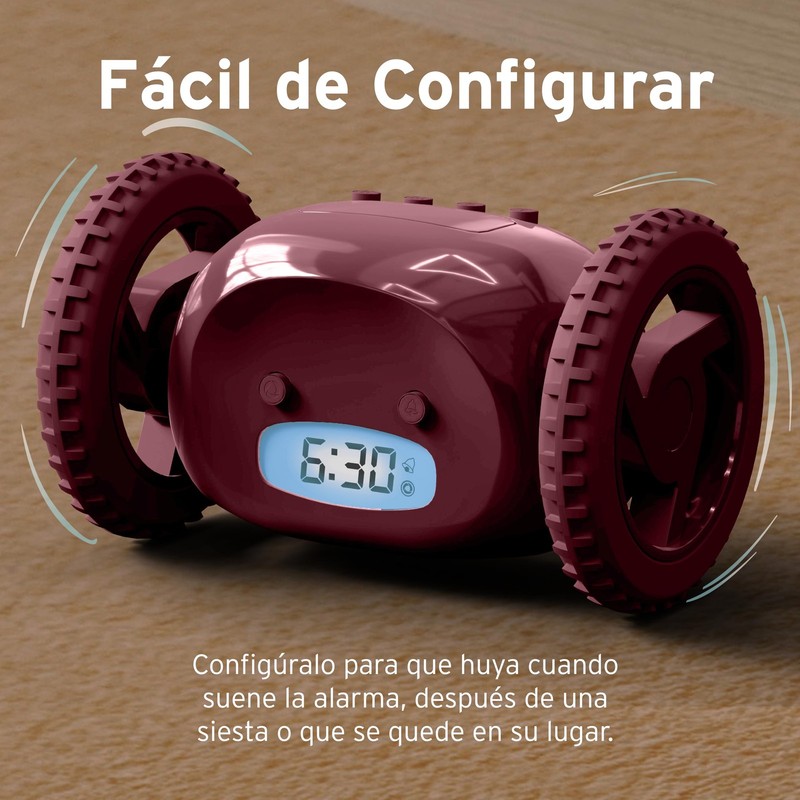 CLOCKY Extra Loud Alarm Clock on Wheels for Heavy Sleepers, Vibrating, Runs Away gallery