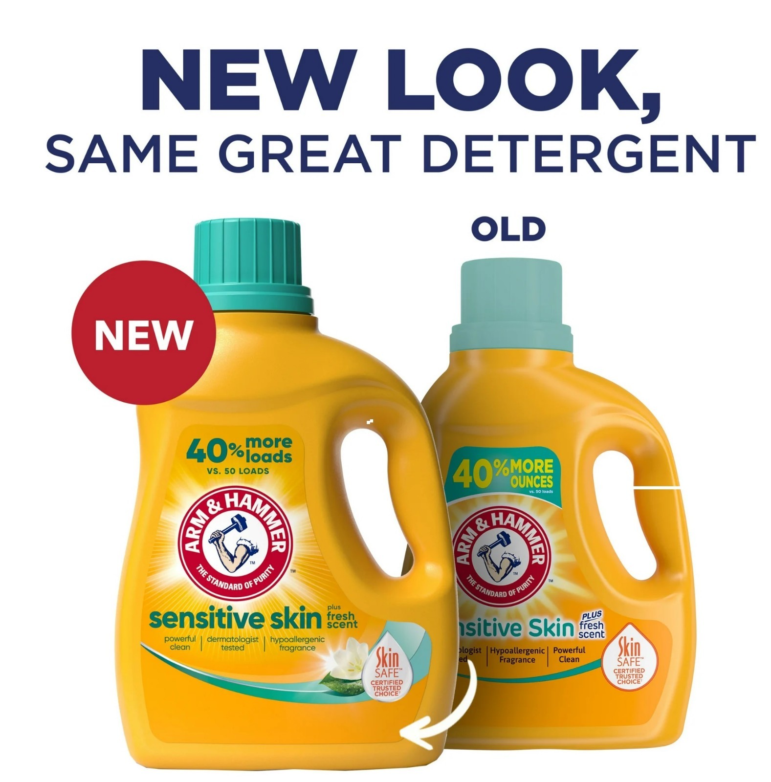 ARM & HAMMER Sensitive Skin Liquid Detergent, Fresh Scent, 105 oz, 105 Loads gallery