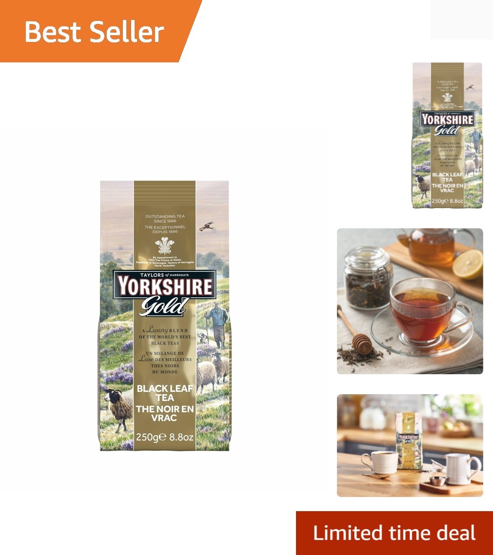 Yorkshire Tea, Gold, Loose Leaf Tea, Black Tea, 8.8 Ounce, Blend, Rich, Smoo... gallery