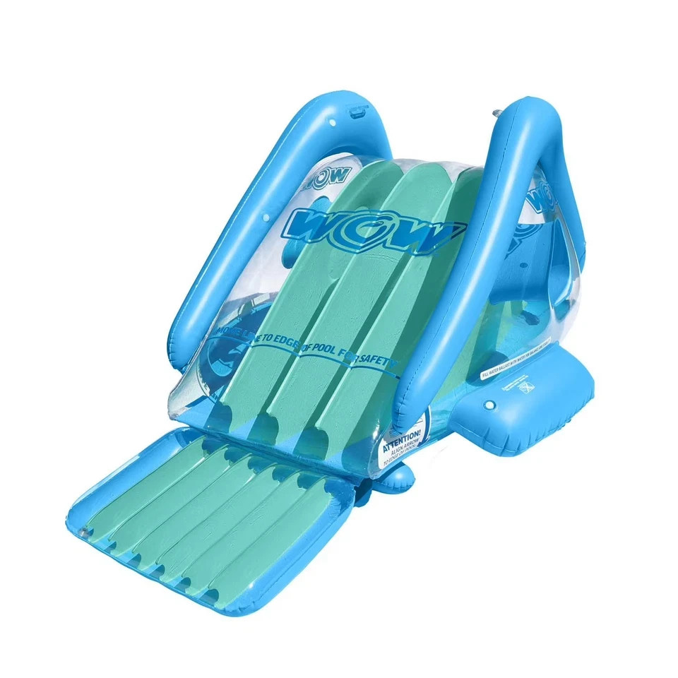 WOW Sports Cascade Inflatable Pool Slide w/ Sprinkler Heavy Duty PVC Kids New gallery