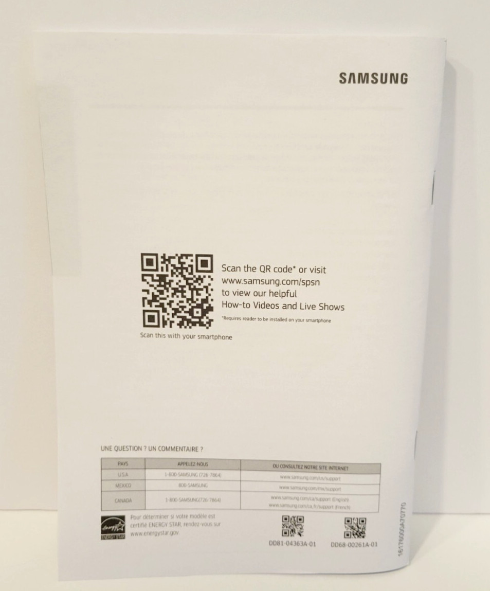 Samsung Simple User Manual for Dishwasher All Models for US & Canada gallery