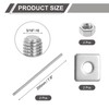 5/16"-18 UNC Fully Threaded Rod, 2Pcs 304 Stainless Steel 7.9" Screw with Washer gallery