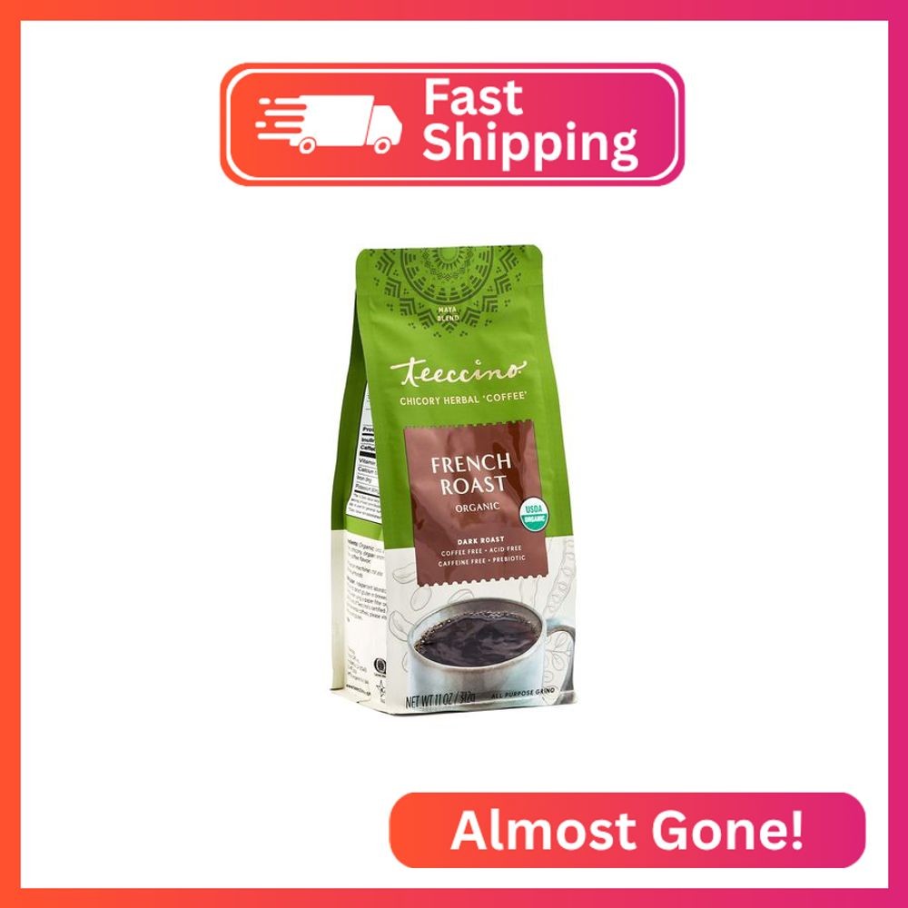 Teeccino French Roast Chicory Coffee Alternative, 11 Ounce: Ground Herbal Coffee gallery