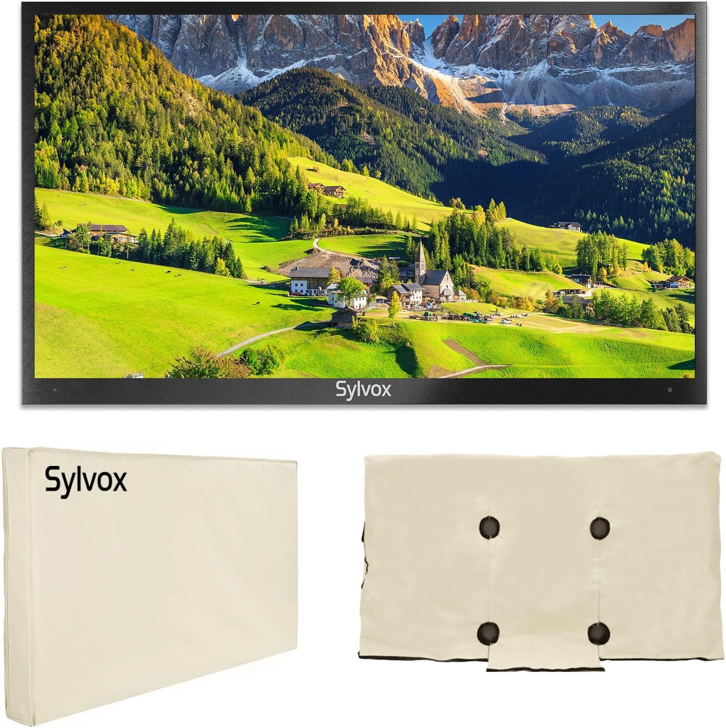 SYLVOX TV Cover Waterproof Dustproof Screen Cover 50"-55"TV Suitable outdoor TV gallery