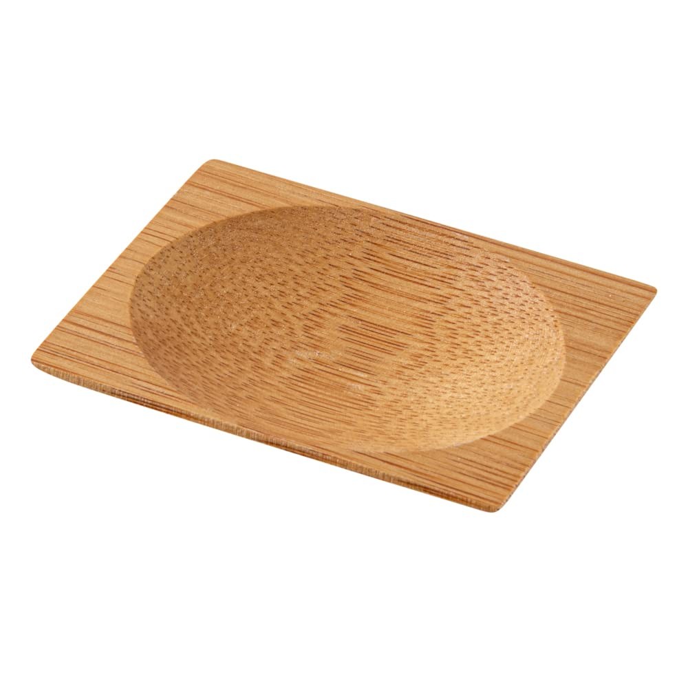 Restaurantware-3 Inch Disposable Bamboo Tableware 100 Rectangle Bamboo Plates - gallery
