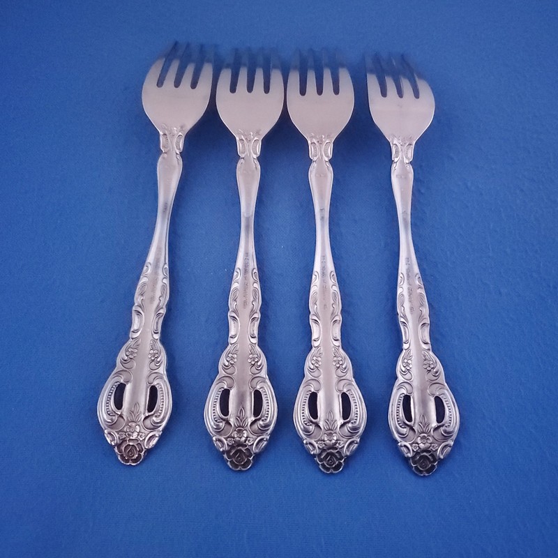 United Silver US128 (4) Dinner Forks 7 1/4" Stainless Steel Flatware gallery
