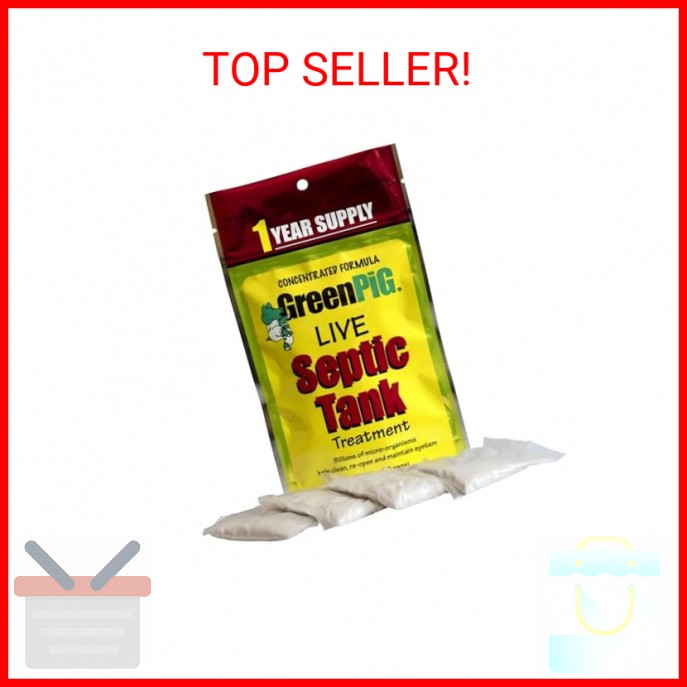 Green Pig Septic Tank Treatment Packets – Septic-Safe Enzyme Treatment for Preve gallery