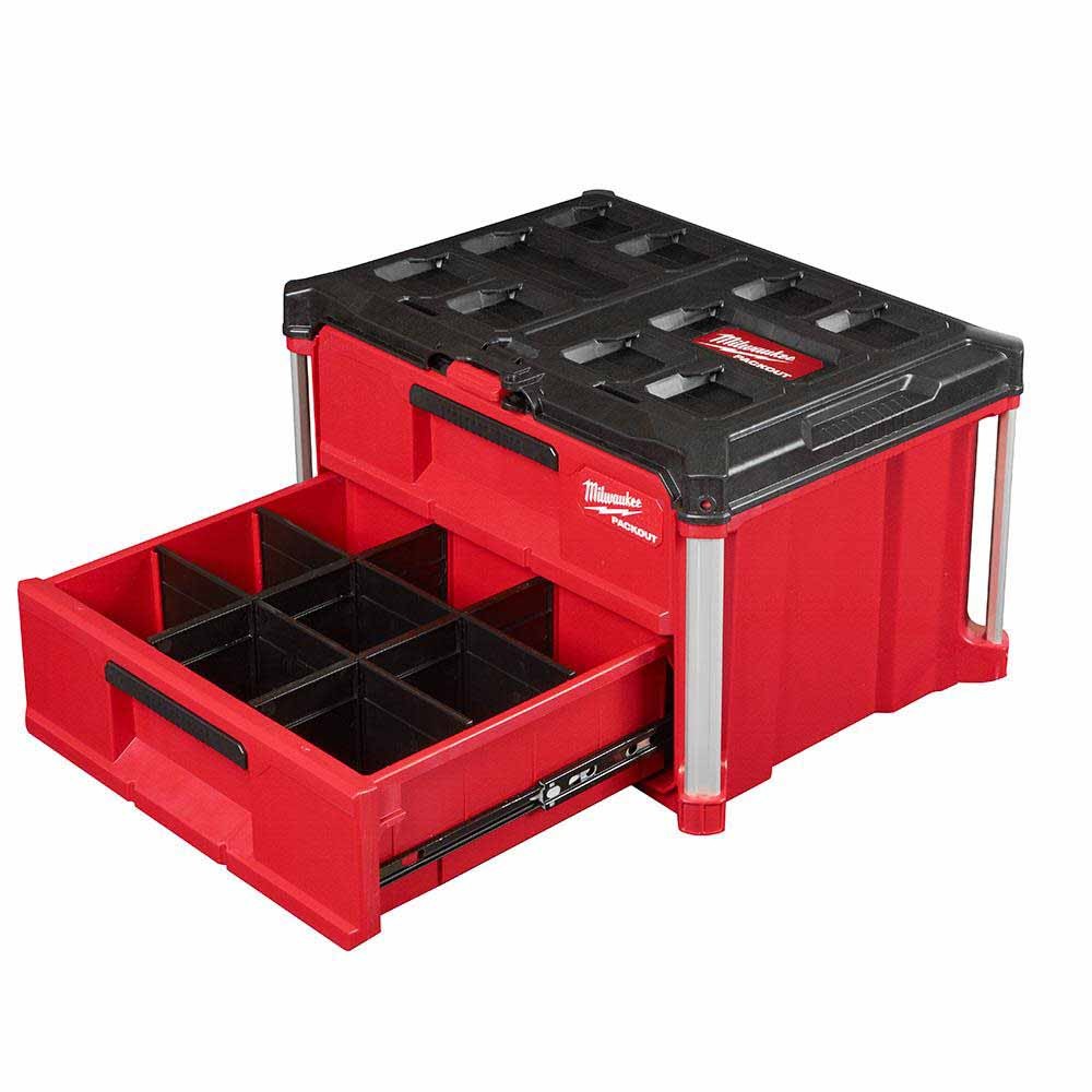 Milwaukee 48-22-8442 PACKOUT Impact Resistant 2-Drawer Tool Box, 50lbs Capacity gallery