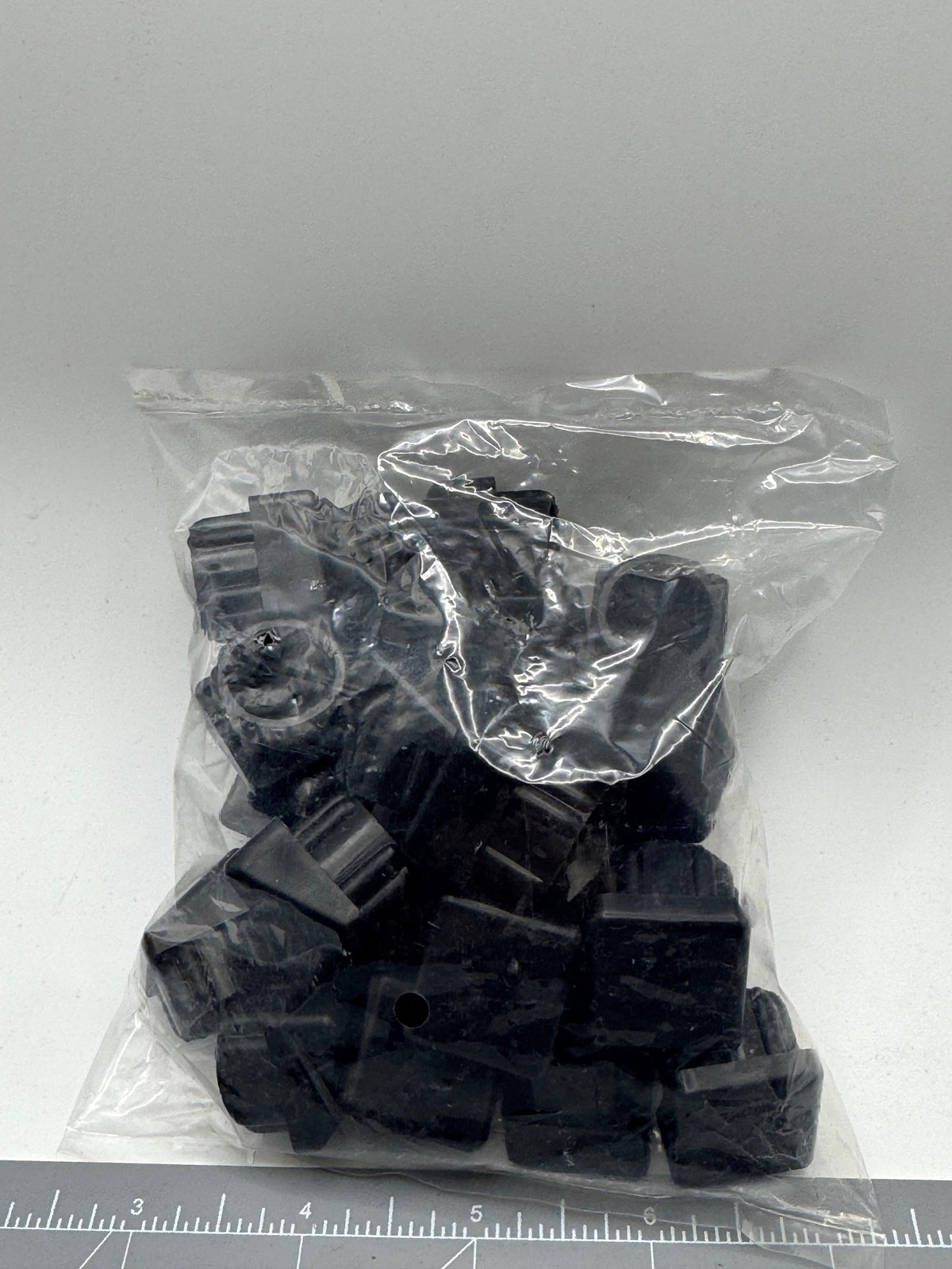 Furniture Protective Leg Tips: Plastic Round Black, 7/8" Overall Dia Angled-24PK gallery