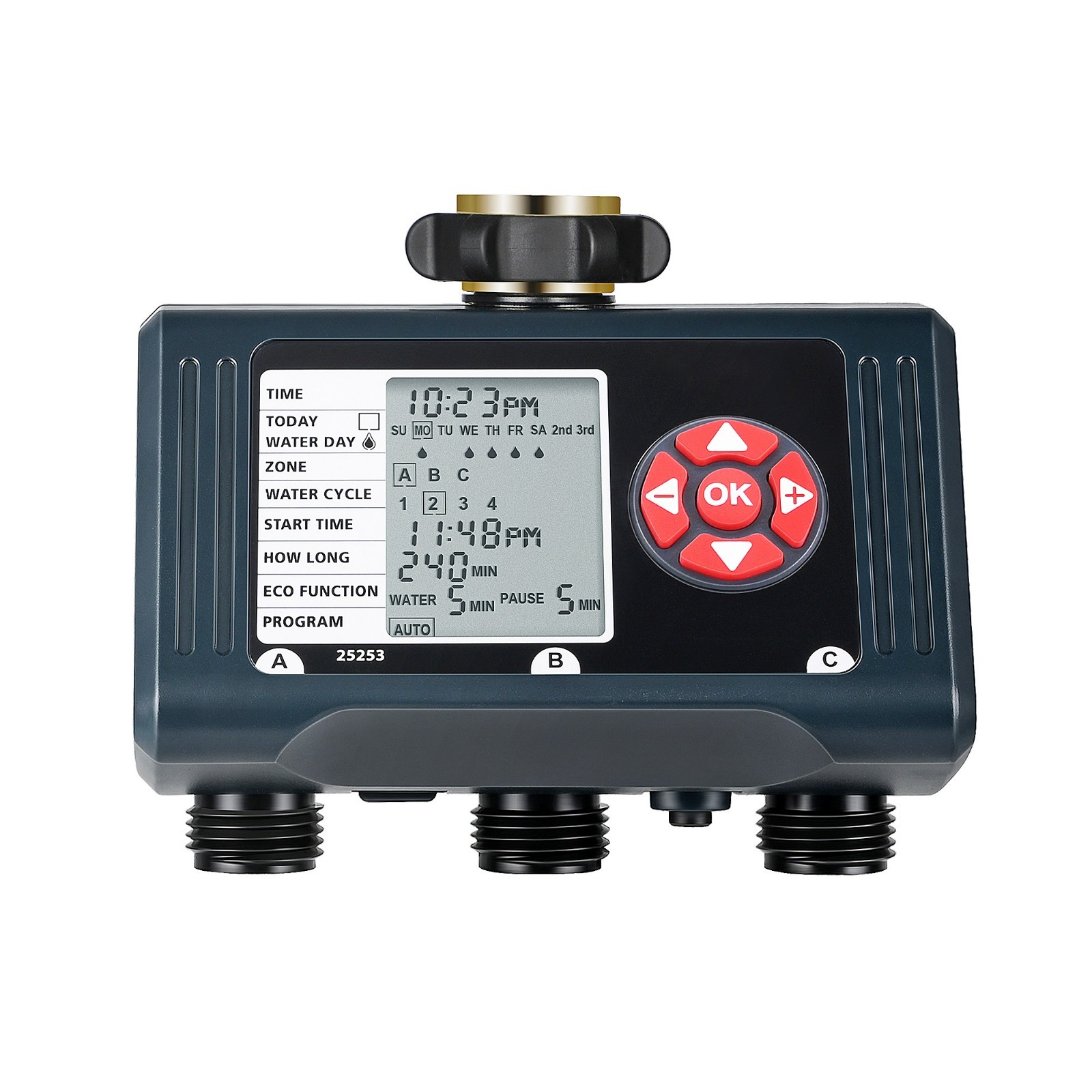 DEWENWILS 3 Zone Sprinkler Timer 12 Programs Water Timer Leakproof Outdoor gallery