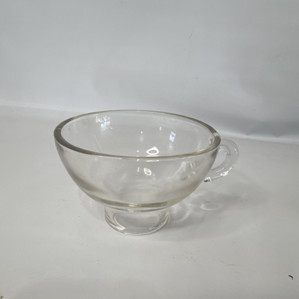Clear Glass Kitchen Funnel with Handle, Medium Size, Reusable, Single Item Set