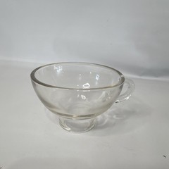 Clear Glass Kitchen Funnel with Handle, Medium Size, Reusable, Single Item Set