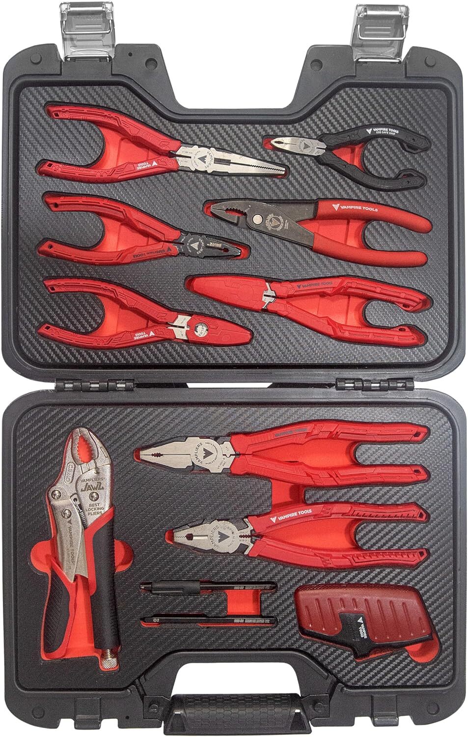 VAMPLIERS Premium 10-Piece Stripped Screws Extractor Set with Toolbox Storage gallery