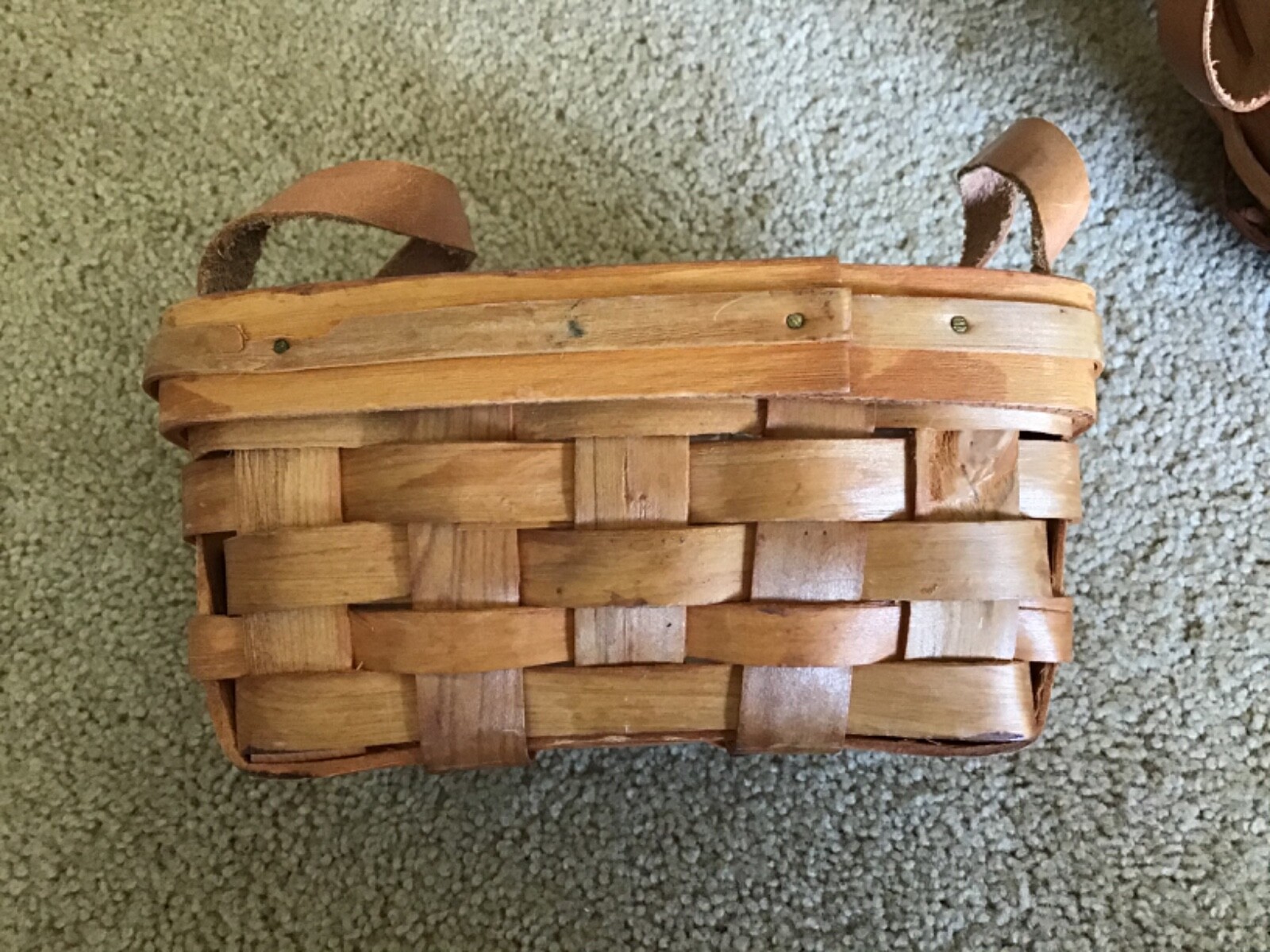 LOT WOOD & WICKER BASKETS ROUND OVAL RECTANGLE -TOTE HOME DECOR STORAGE ORGANIZE gallery