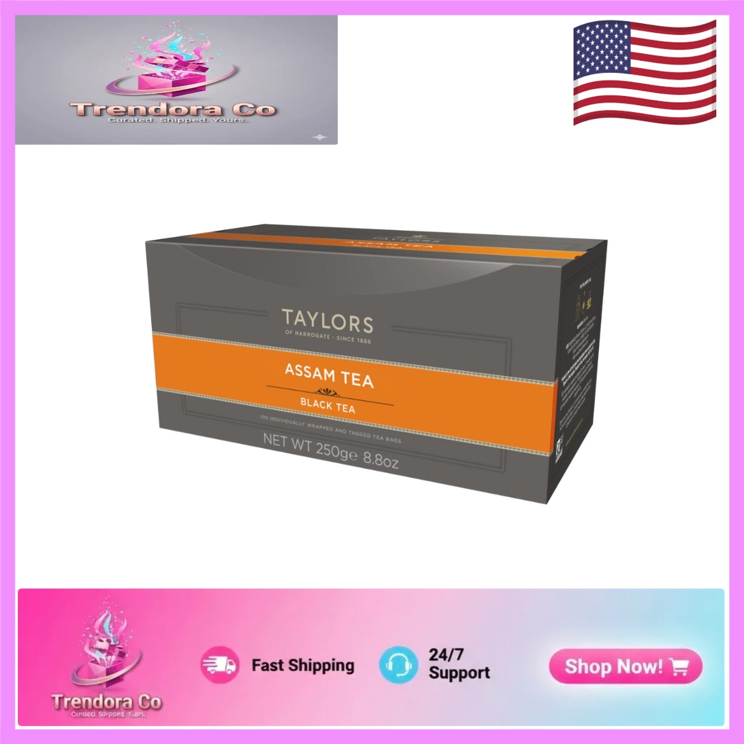 100 Individually Wrapped Assam Tea Bags - Carbon Neutral Certified Quality gallery