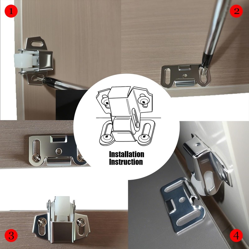 Mailbox Replacement Roller Catch Latch - 2 Packs RV Screen Door Locks Shower,... gallery