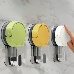3Pcs Suction Cup Hooks, Reusable Shower Hook, Vacuum Suction…