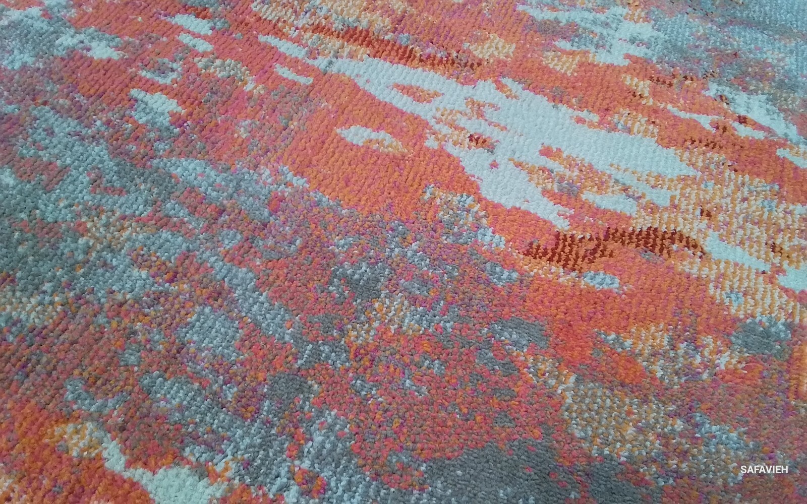 GREY / ORANGE 6'-0" x 9'-0" Back Stain Rug, Reduced Price 1172760697 MAD440G-6 gallery