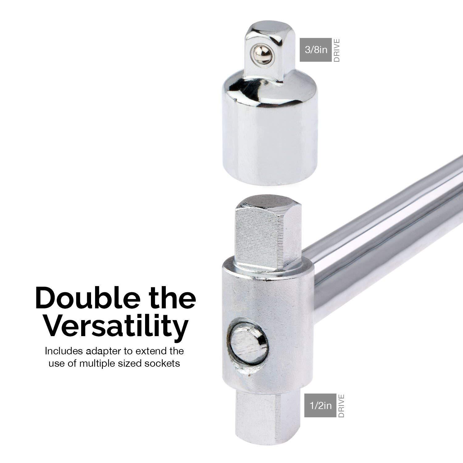 Dual Drive Beam Torque Wrench 3/8" Drive 17" Length 0-150 Ft-Lbs 03703L gallery