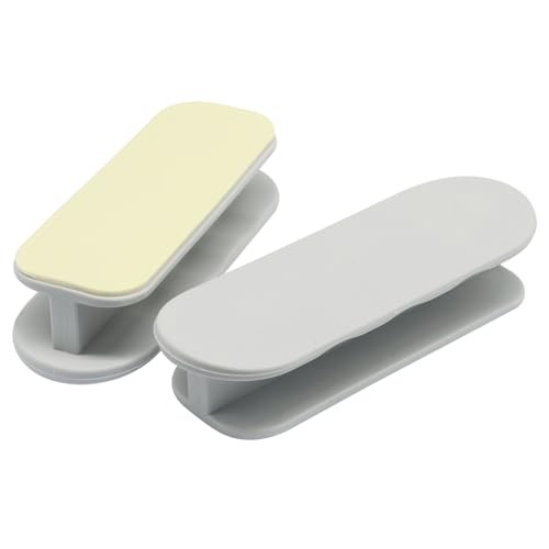 Murtenze 4 Pack Self-Adhesive Pull Handles, ABS Plastic Drawer Stick-on Gray gallery