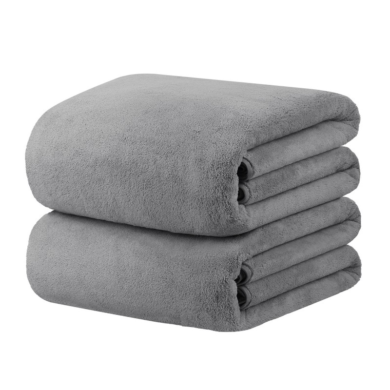 2Pack Oversized Bath Sheet Jumbo Large Bath Towels Super Soft Towel for Bathroom gallery