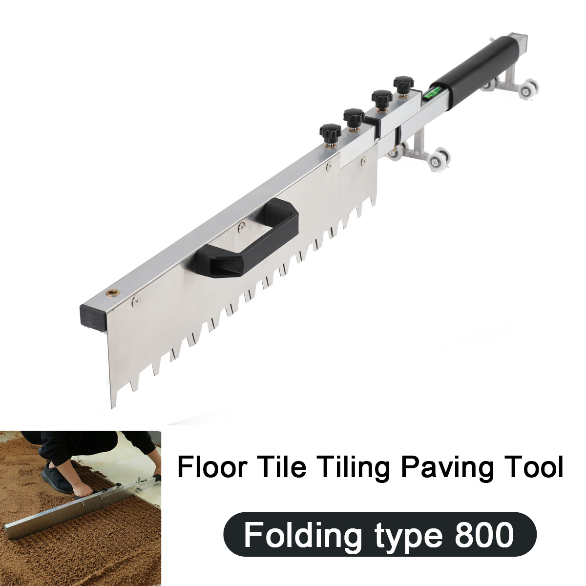 Tile Leveler Leveling Ash Floor Wall Tiling Paving Tool Flat Sand Screed Trowel gallery