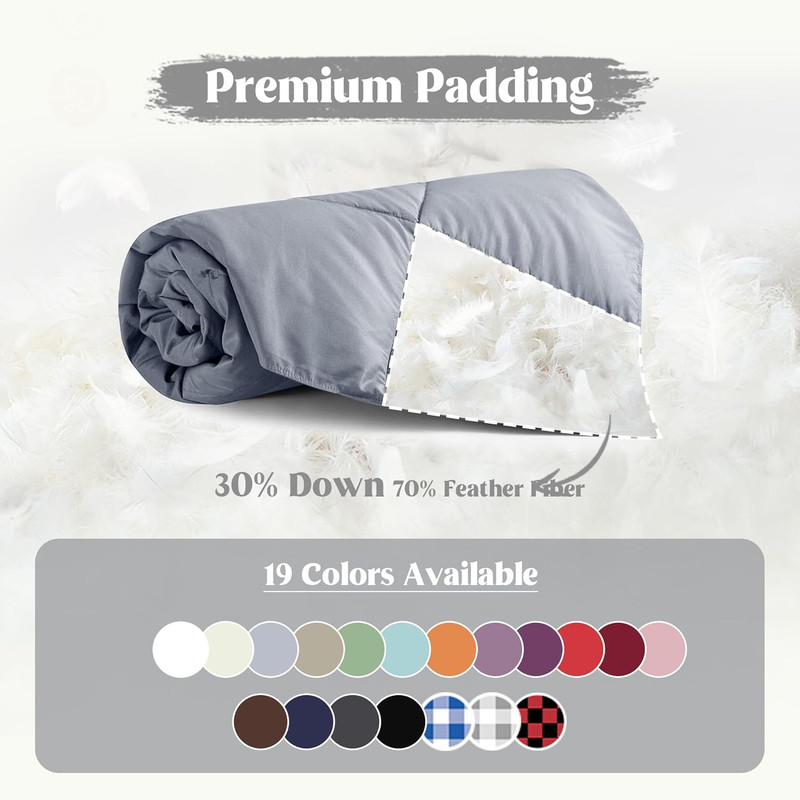® Soft Feather down Throw Blanket Lightweight Packable Couch Throw for Indoor an gallery