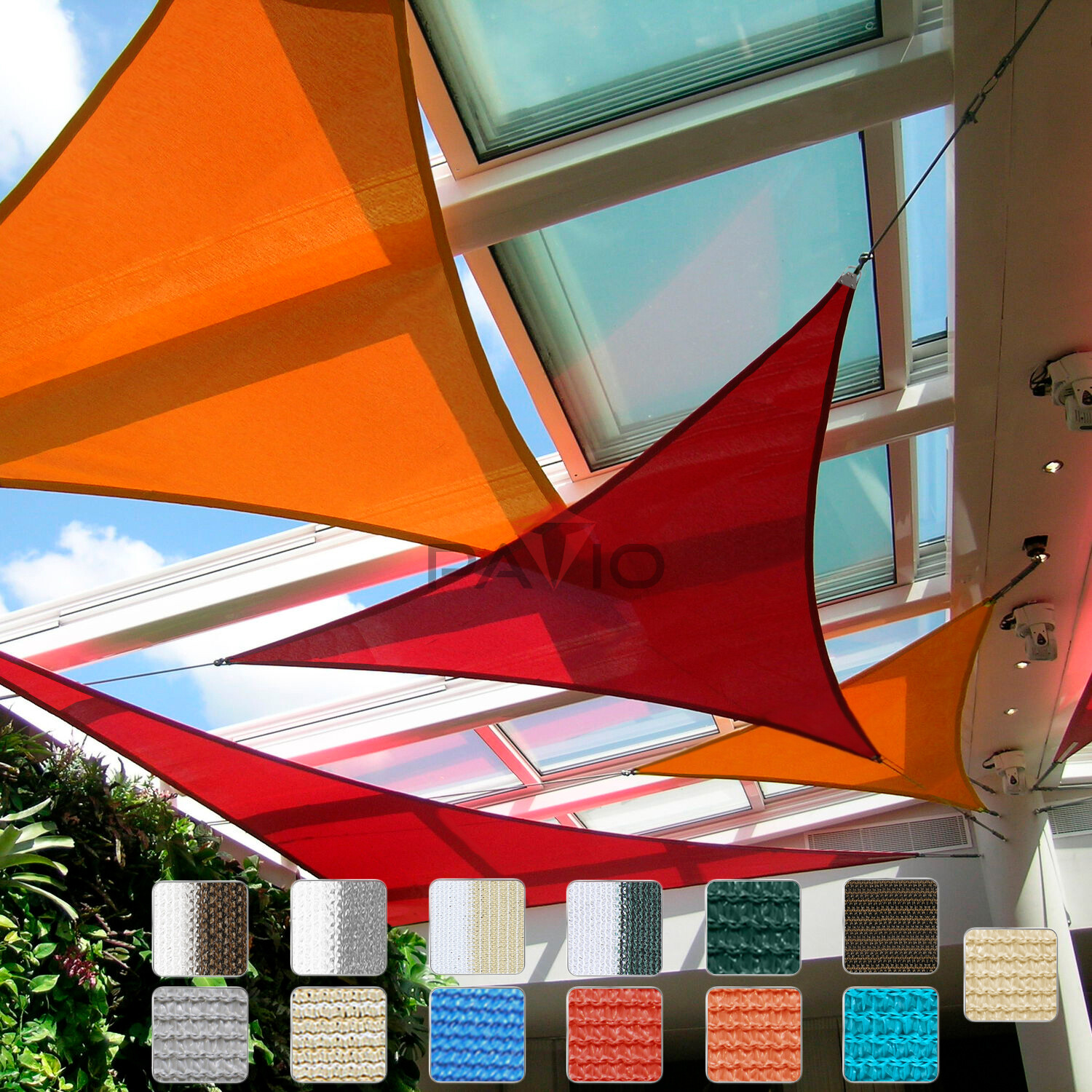 Permeable Outdoor Triangle Sun Shade Sail Home Garden Yard Pool Drive Way gallery