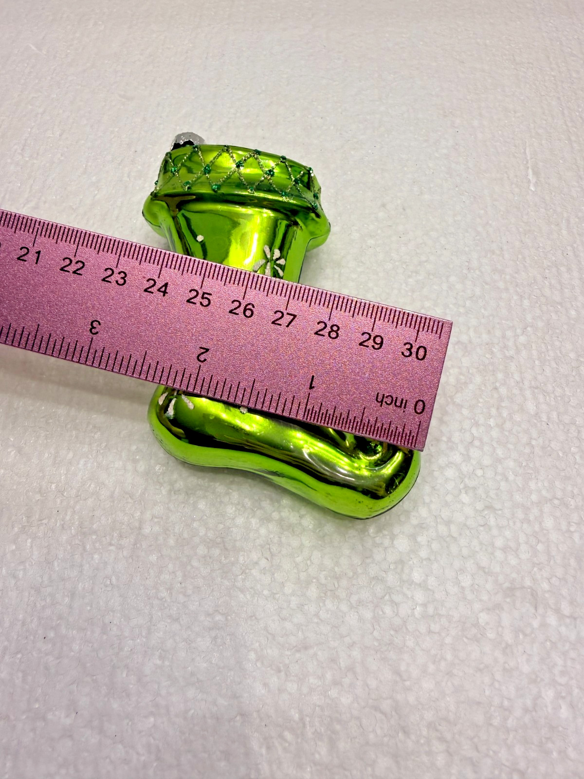 Whimsical Green Glass Boot ornament gallery