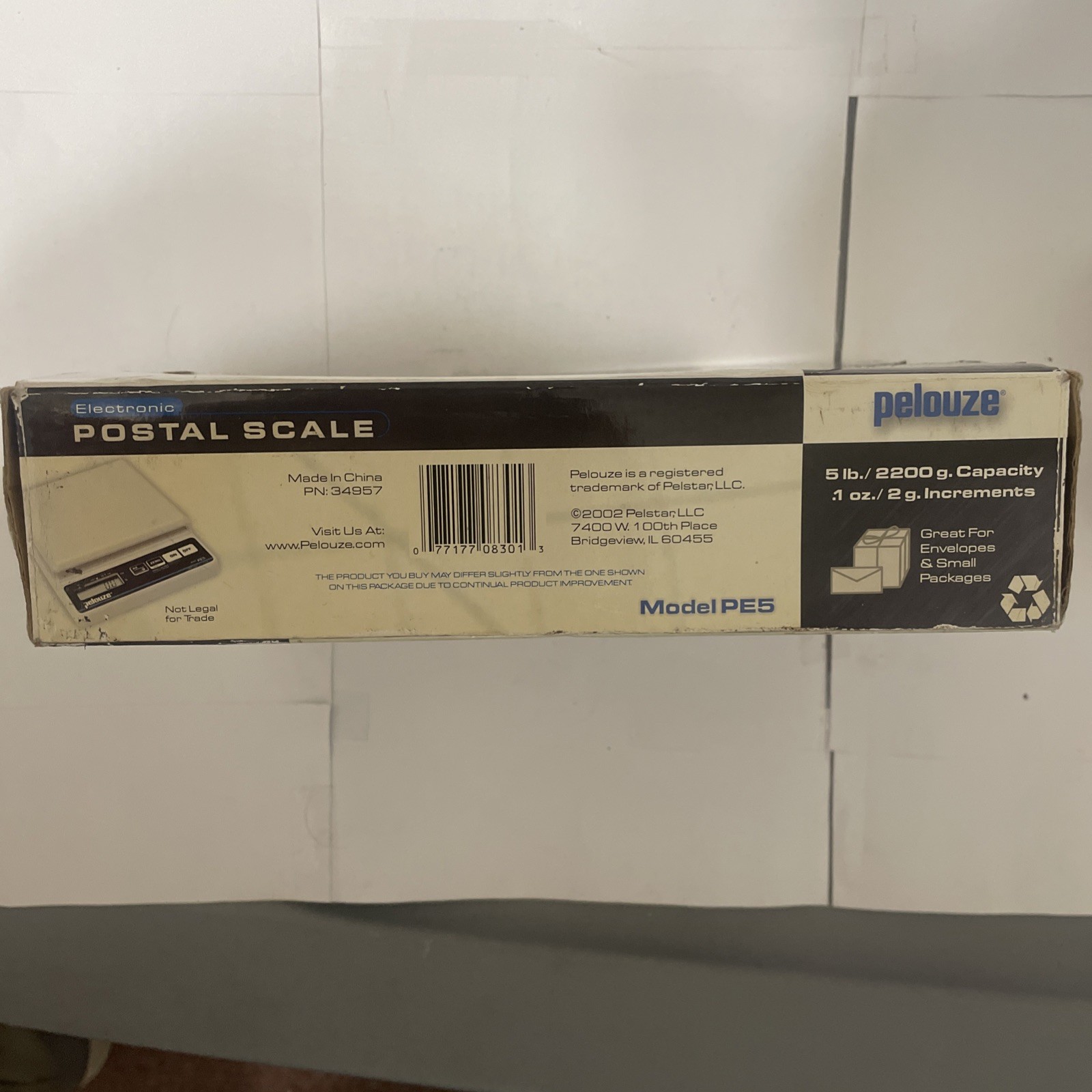 Pelouze PE5 5lbs Electronic Postal Scale BRAND NEW White 5 7/8”X 5 7/8” Platform gallery