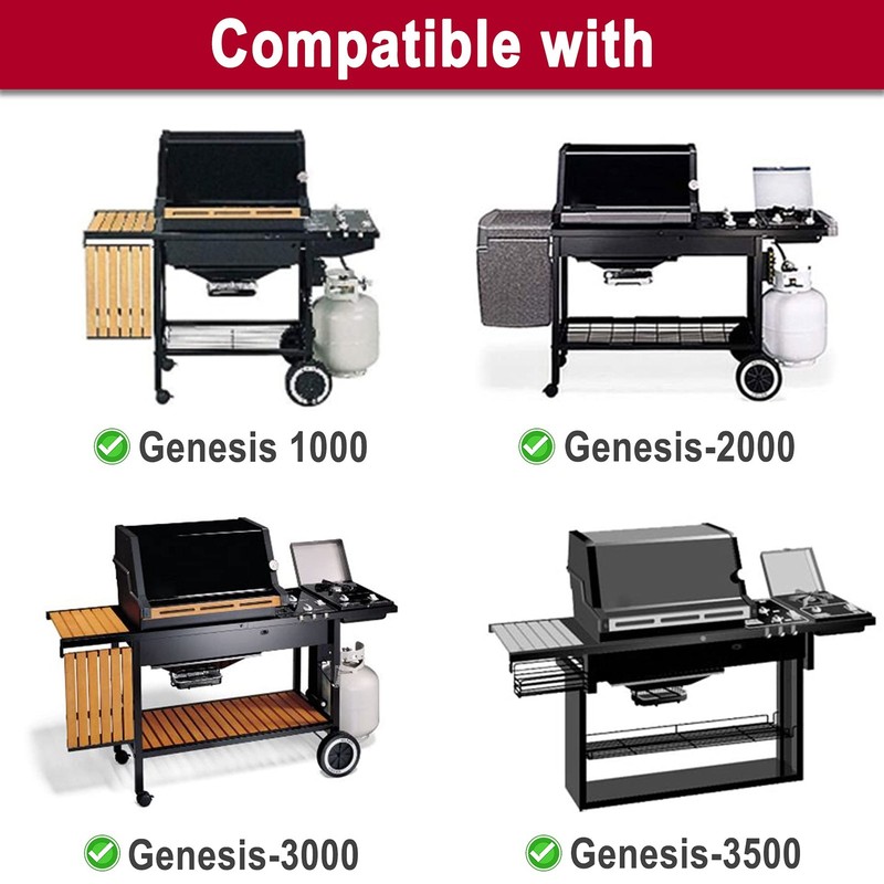 2-Pack 7638 Grill Grates for Weber Genesis Silver Gold B/C Cast Iron Replacement gallery
