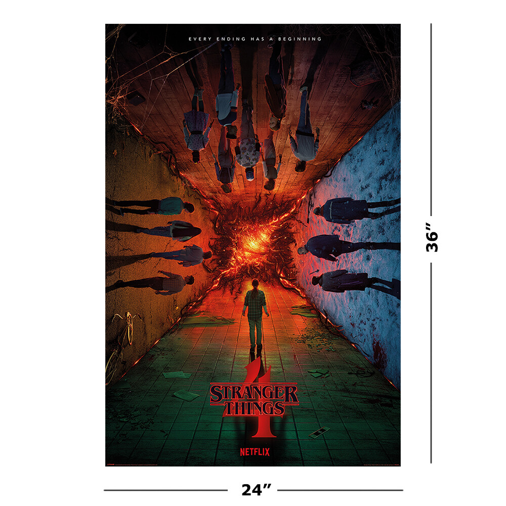 Stranger Things 4 - TV Show Poster (Season 4 - Regular Style 1) (Size: 24 x 36") gallery
