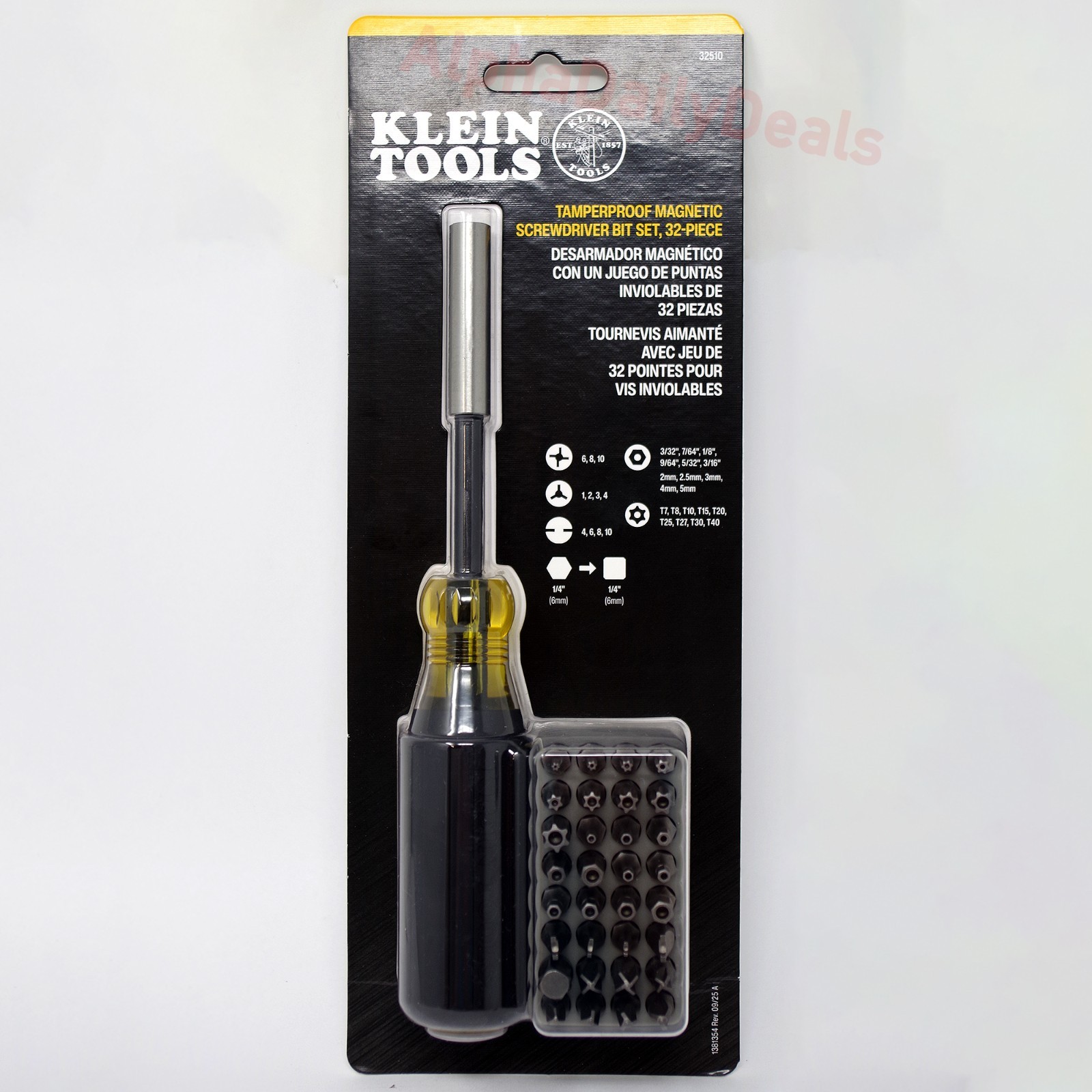 NEW Klein Tools Magnetic Multi-Bit Screwdriver Tamperproof Bit Set 32 Piece gallery