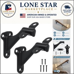 Durable 3-Inch Handrail Brackets for Stairway Safety – 330 lbs Support 2-Pack