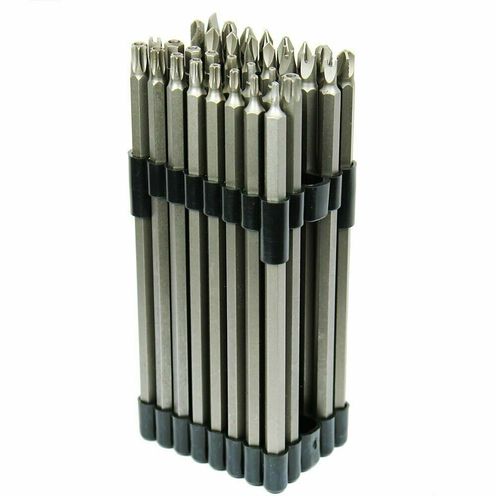 32PC Extra Long 6" Security Bit Tamperproof Set Hex Torx Star Pozi Tri-Wing gallery