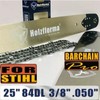 Holzfforma® Pro 24 or 25inch 3/8 .050 84DL Guide Bar & Full Chisel Saw Chain Com gallery