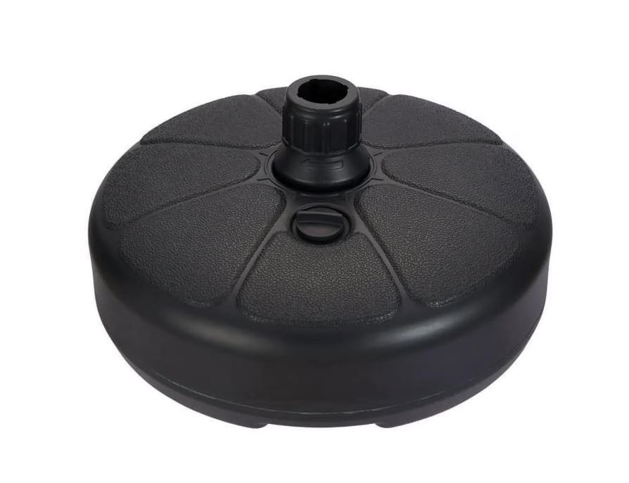 Mainstays 26lb Outdoor Fillable Round Resin Opp Umbrella Base Black gallery